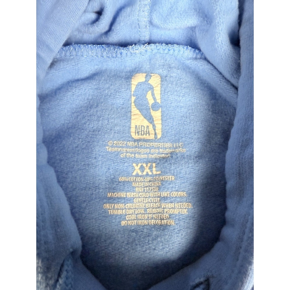 Golden State Warriors NBA Blue Graphic Pullover Hoodie Sweatshirt XXL - Picture 5 of 6